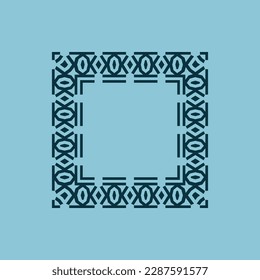 abstract art decorative square ornamental pattern frame
