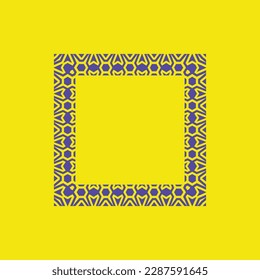 abstract art decorative square ornamental pattern frame