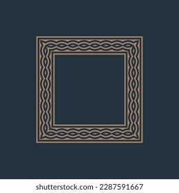 abstract art decorative square ornamental pattern frame