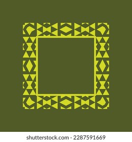 abstract art decorative square ornamental pattern frame