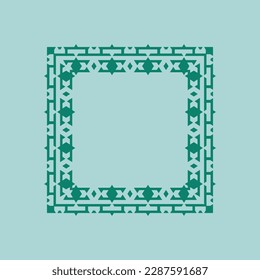 abstract art decorative square ornamental pattern frame