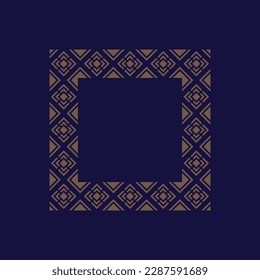 abstract art decorative square ornamental pattern frame