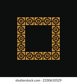 abstract art decorative square ornamental pattern frame