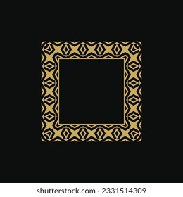 abstract art decorative square ornamental pattern frame