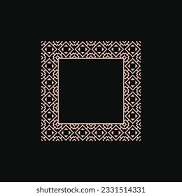 abstract art decorative square ornamental pattern frame