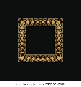abstract art decorative square ornamental pattern frame