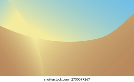 Desierto de arte abstracto y luz del sol de fondo