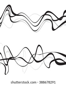 Abstract art design, Abstract background with curvy, curved lines wave gray shapes