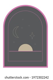 Abstract art design for background, icon, home decoration, and picture frame set. Can using for business or interior design.
