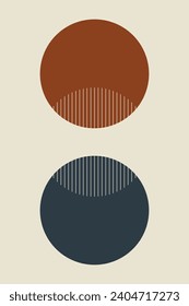 Abstract Art Design, Abstract Poster Design Using Circles, Abstract Circle Art