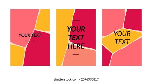 Abstract art design for print, cover, postcard, brochure with copy space for text. Сreative print in modern style. Vector illustration.