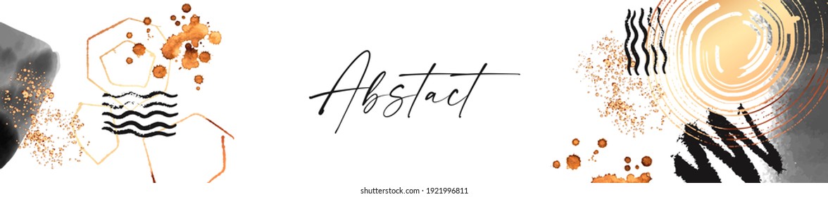 Diseño artístico abstracto. Composición minimalista pintada a mano. Colores de agua y manchas de pintura inc en plantilla contemporánea. Tapa, tarjeta, afiche y banner diseño moderno.
