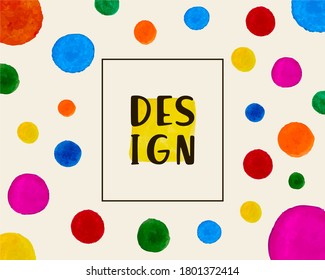 Abstract art design template background with trendy watercolor liquid shapes and hand drawn curved lines. Creative modern design for logo, poster, wallpaper, identity for business. Vector illustration
