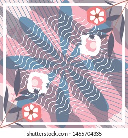Abstract Art Design for Textile Printing