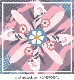 Abstract Art Design for Textile Printing
