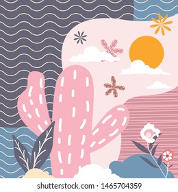 Abstract Art Design for Textile Printing