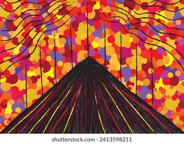 Abstract art digital painting background