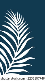 Abstract art. Digital art print. Botanical branch and leaves. Creative minimalist artistic illustration. Cover design vector for wall decoration, postcard, brochure design, art gallery, interior.