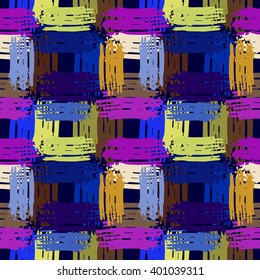 Abstract art distressed seamless pattern, brushstrokes. Background texture, wallpaper, wrapping