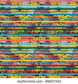 Abstract art distressed seamless pattern, brushstrokes. Background texture, wallpaper, wrapping