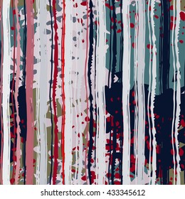 Abstract art distressed seamless pattern, watercolor brush strokes, spots. Background texture, wallpaper, wrapping