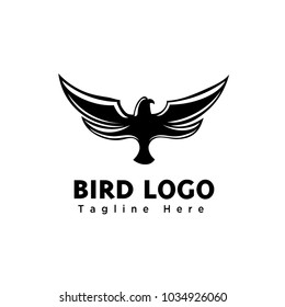 Abstract art eagle fly logo