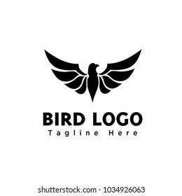 Abstract art eagle fly logo