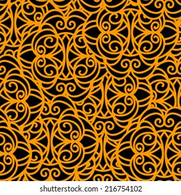 Abstract  art ethnic seamless pattern. Folk floral repeating background texture. Fabric design. Wallpaper