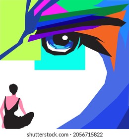 Abstract art faceless art and art does not show is art that is loosely related Even in depth the meaning may be different.