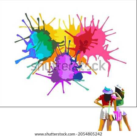 Abstract art faceless art and art does not show is art that is loosely related Even in depth the meaning may be different.