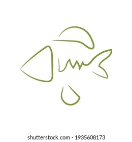 abstract art of fish vector illustration