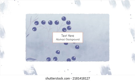 Abstract art floral background vector. Organic shapes, minimal design for text