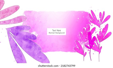 Abstract art floral background vector. Organic shapes, minimal design for text
