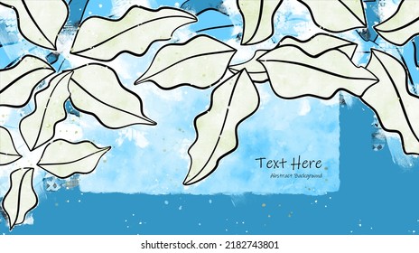 Abstract art floral background vector. Organic shapes, minimal design for text
