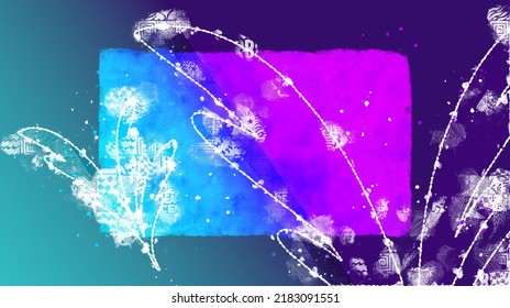 Abstract art floral background vector. Organic shapes, minimal design 

