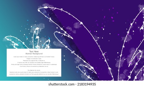 Resumen de arte vector de fondo floral. Formas orgánicas, diseño mínimo para texto
