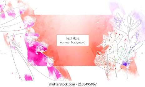 Abstract art floral background vector. Organic shapes, minimal design for text
