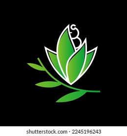 abstract art flower, red, leaf logo vector design in black and white colors