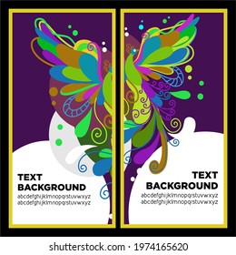 abstract art flyer background brochure template