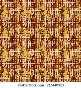 Abstract art folk seamless pattern. Geometric ethnic striped background. Paint stains. Graffiti. Distressed texture. Watercolor - vector 