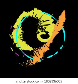 Plantilla de logotipo de cuadros de arte abstracto