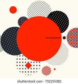 Abstract art geometric background