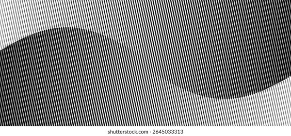 Abstract art geometric background with diagonal lines. Optical illusion with waves and transition.