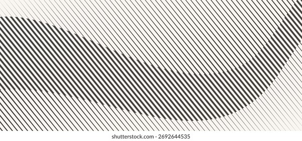 Abstrakte Kunst geometrischen Hintergrund mit diagonalen Linien. Optische Täuschung mit Wellen und Übergang.