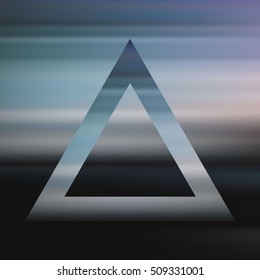 Abstract art geometric background.the mirror pyramid is a geometric shape