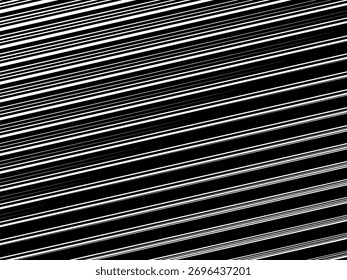 Abstract art geometric background with shiny abstract 3d black and white stripes pattern. Black and white optical illusion with waves and transitions.	
