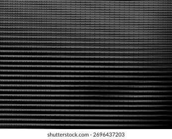 Abstrakte Kunst geometrischen Hintergrund mit glänzenden abstrakten 3D schwarz-weißen Streifen Muster. Schwarz-weiße optische Täuschung mit Wellen und Übergängen.	
