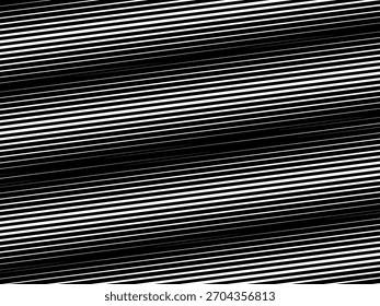 Fondo geométrico del arte Abstractas con el modelo abstracto brillante de las rayas negras y blancas 3D. Ilusión óptica en blanco y negro con ondas y transiciones.	