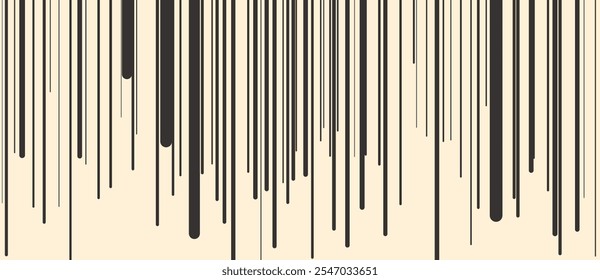 Fundo geométrico com linhas verticais. Repetição de linhas verticais ou listras em um plano de fundo de estilo retrô.