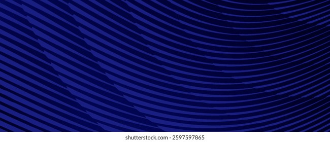 Abstract art geometric background with vertical lines. Optical illusion with waves and transition.